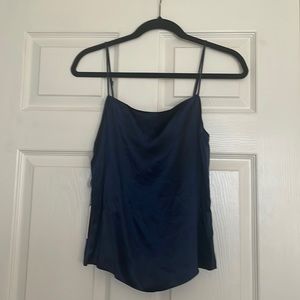 Babaton midnight blue camisole NWT small